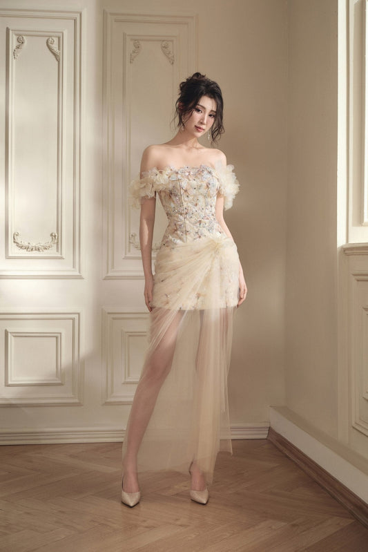 Floral Elegance: The Romantic Floral Gown - LOVELYN
