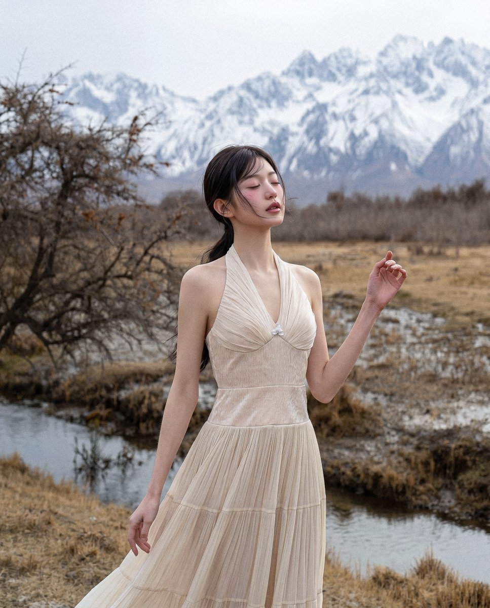 Odette Plissé Gown - LOVELYN