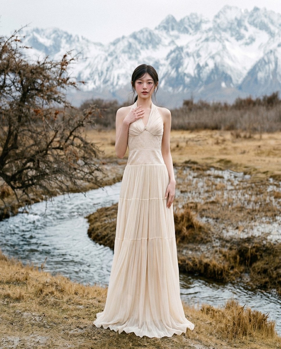 Odette Plissé Gown - LOVELYN
