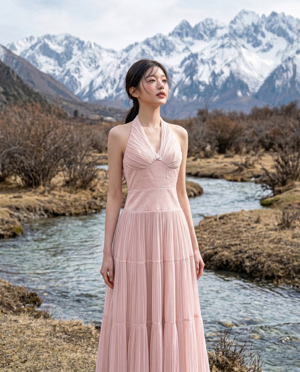 Odette Plissé Gown - LOVELYN