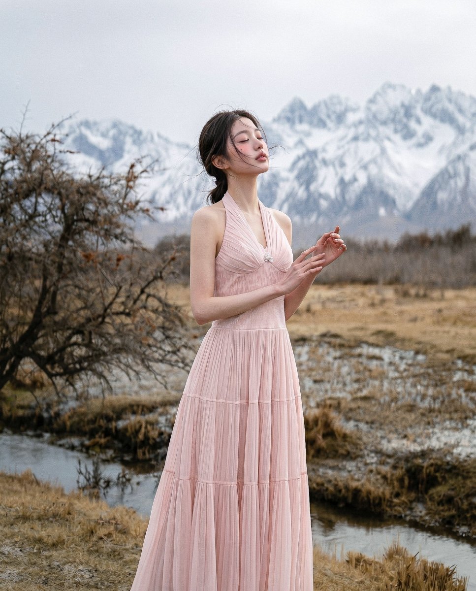 Odette Plissé Gown - LOVELYN
