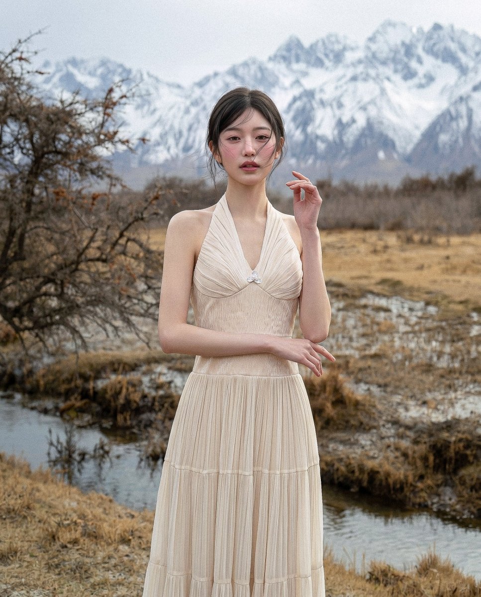 Odette Plissé Gown - LOVELYN