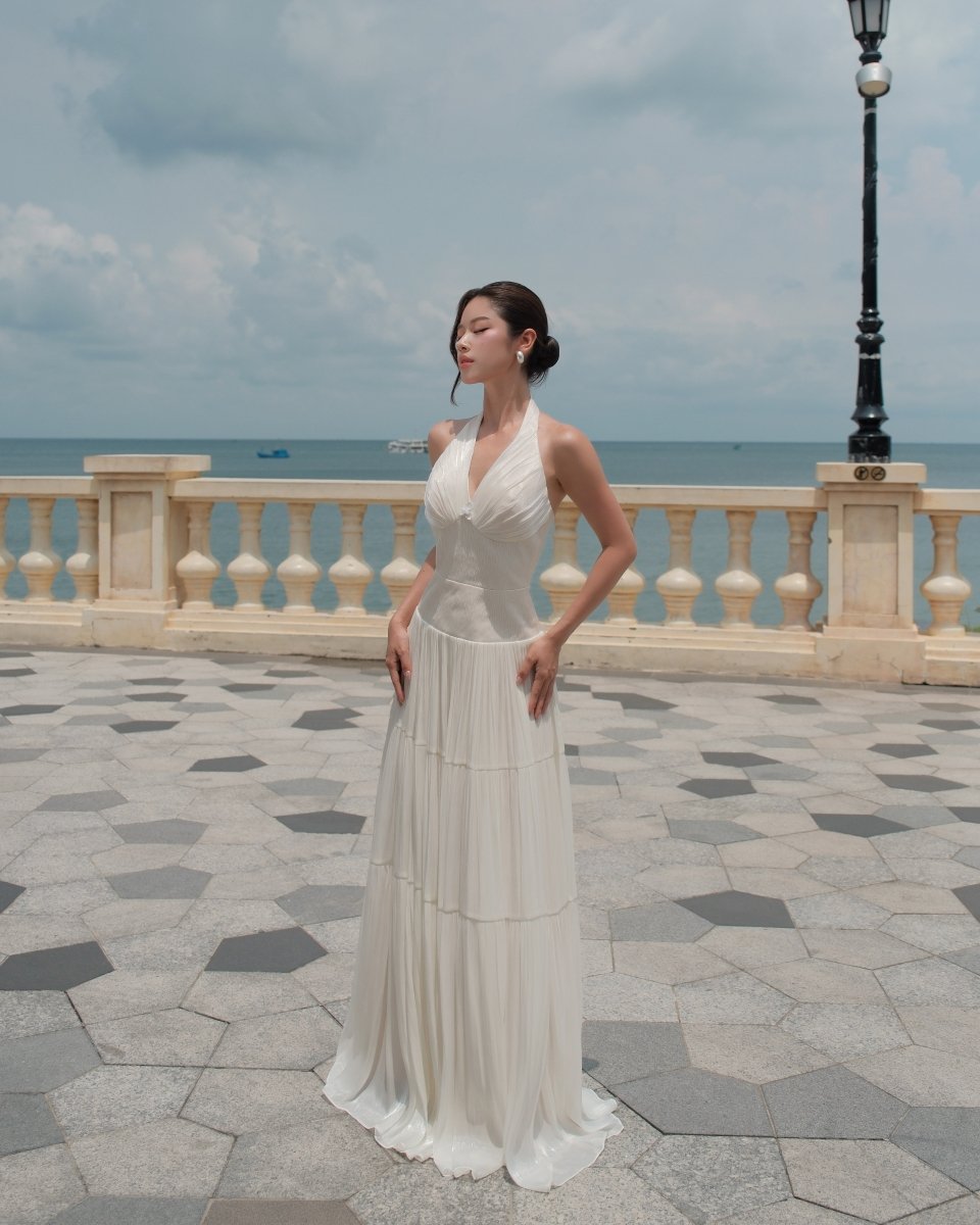 Odette Plissé Gown - LOVELYN