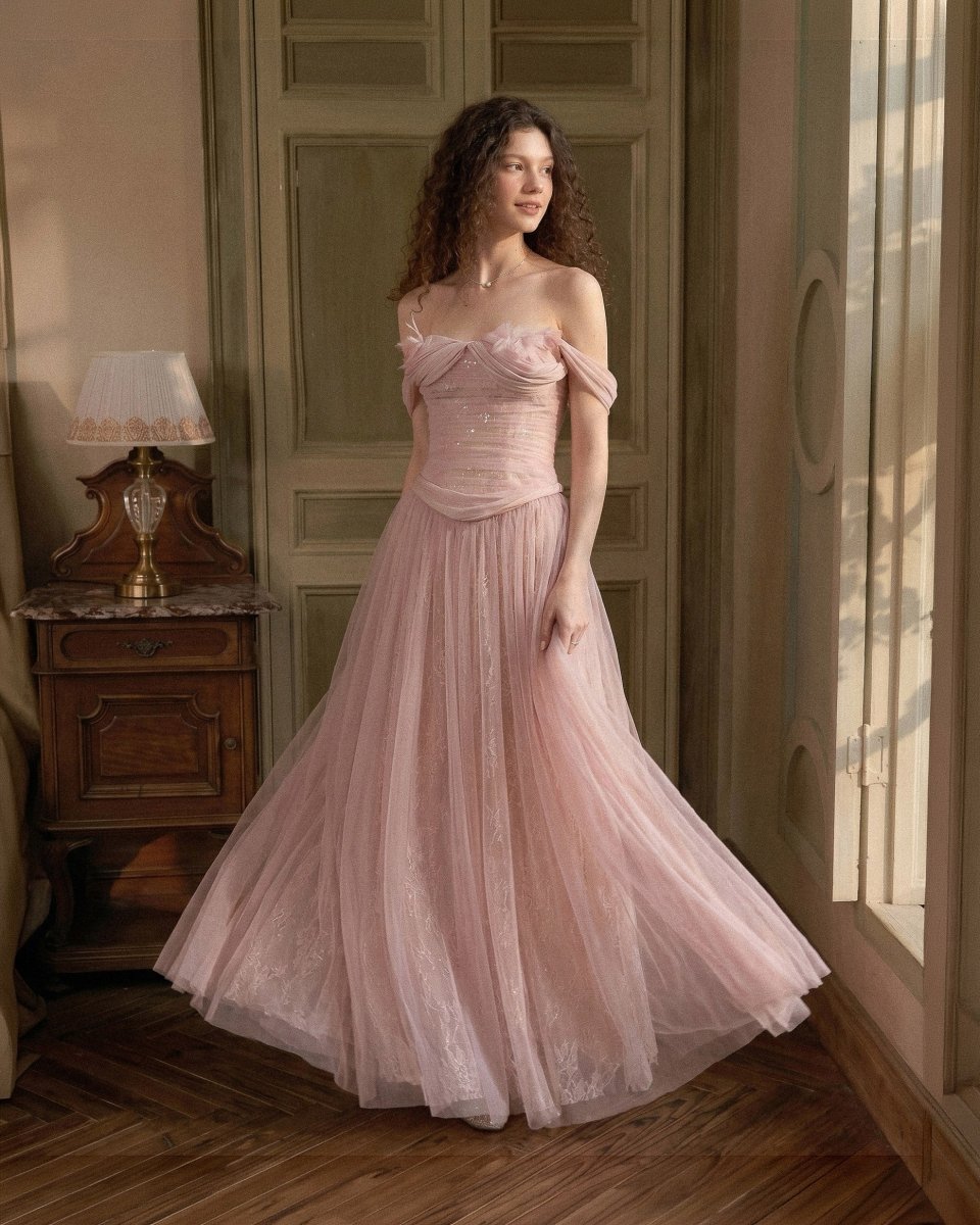 Rosalie Draped Gown - LOVELYN
