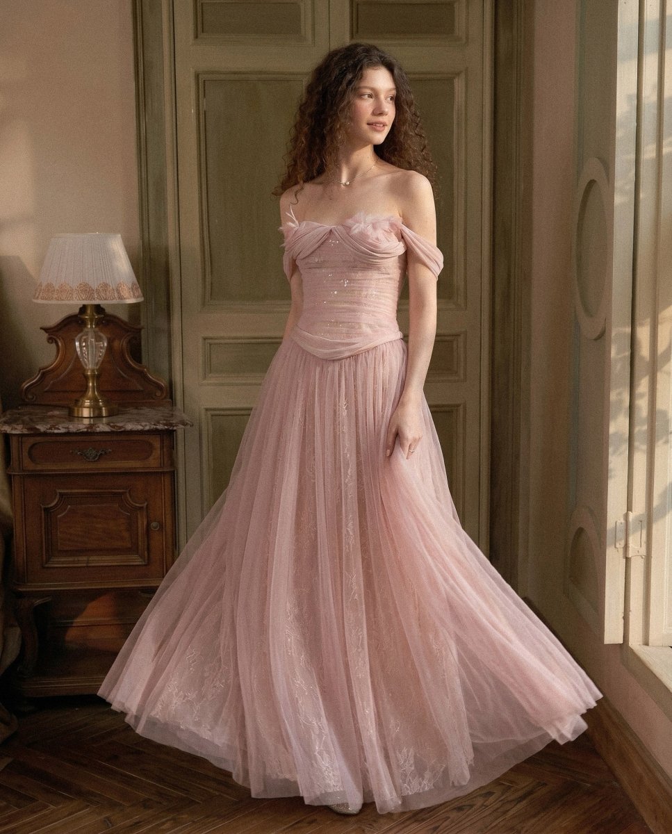 Rosalie Draped Gown - LOVELYN