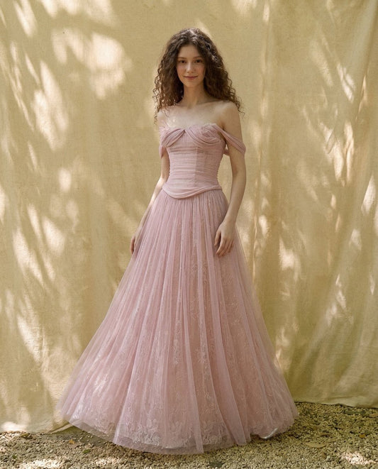 Rosalie Draped Gown - LOVELYN