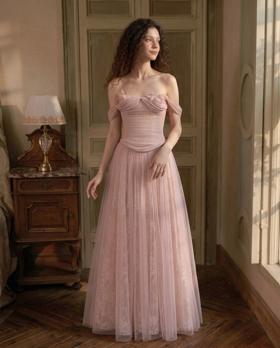 Rosalie Draped Gown - LOVELYN