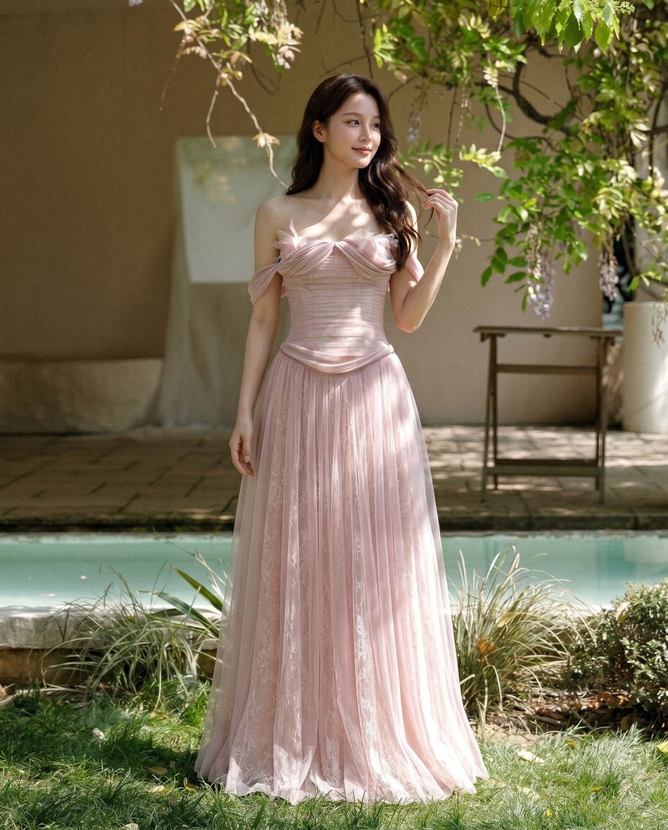 Rosalie Draped Gown - LOVELYN