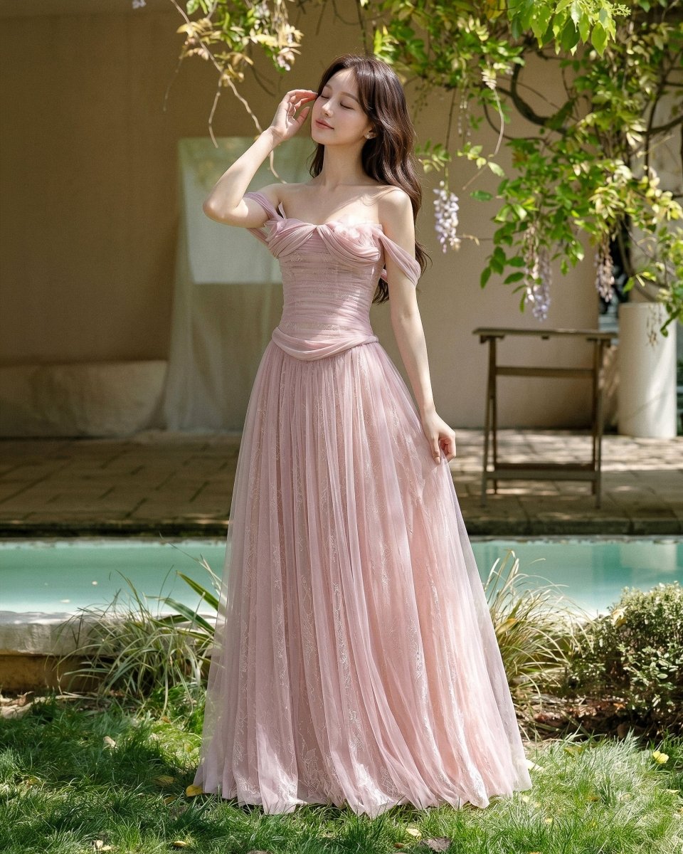 Rosalie Draped Gown - LOVELYN