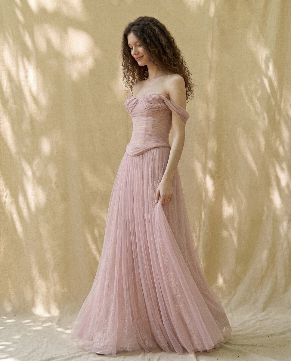 Rosalie Draped Gown - LOVELYN