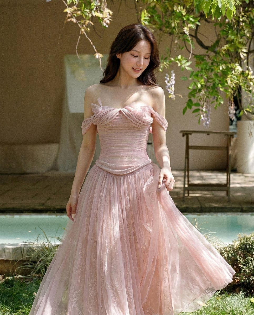 Rosalie Draped Gown - LOVELYN