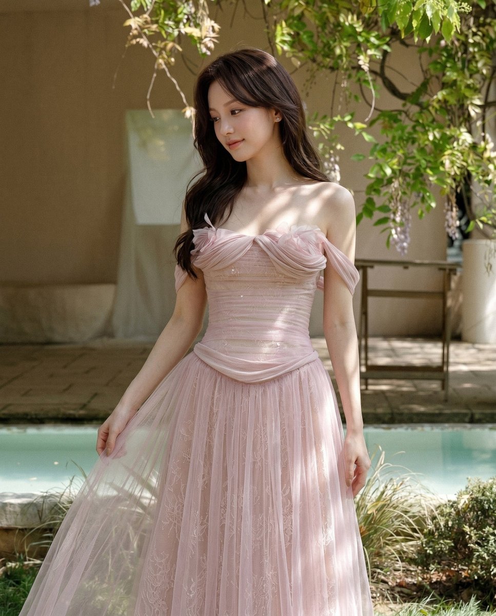 Rosalie Draped Gown - LOVELYN